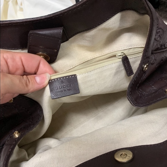 Brown leather Sukey Gucci bag medium - Picture 4 of 6